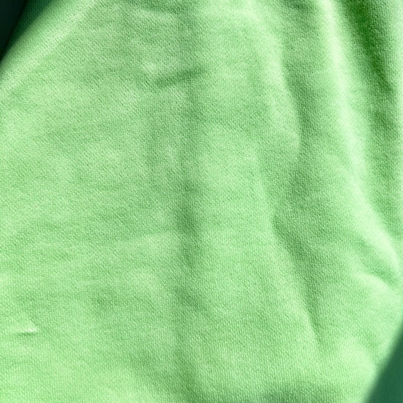 Aritzia/TNA New unused green Cozy Fleece Boyfriend Cropped Sweatshirt, size 1 - Picture 4 of 4